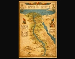 A map of Upper/Lower Ancient Egypt