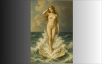 The Aphrodite Borned and ascending from the sea foam