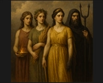 Hestia, Demeter, golden-sandaled Hera, and mighty Hades