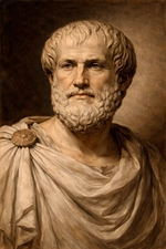 Aristotle (c. 384 - 322 BCE), an ancient Greek philosopher, Plato's student.