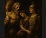 Zeus, Metis and their daugter Athena