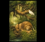 A Lion Resting in the Forests of the Ancient Indus Lands